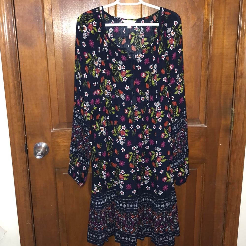 Floral long sleeve dress